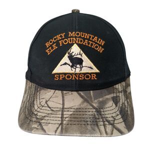 Rocky Mountain Elk Foundation Sponsor Slideback Hat Camouflage OS Adjustable